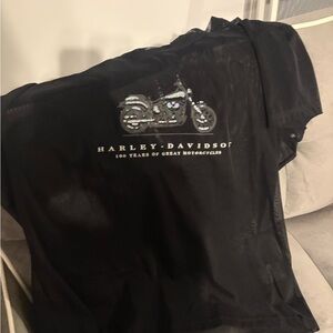 Harley-Davidson Black Mesh 100th Anniversary shirt